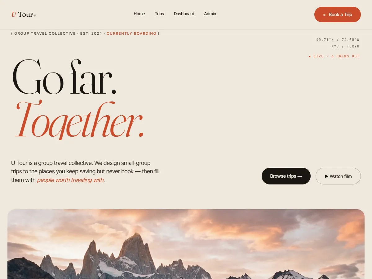 U Tour: Travel_&_Hospitality project by SoulPlex Studios